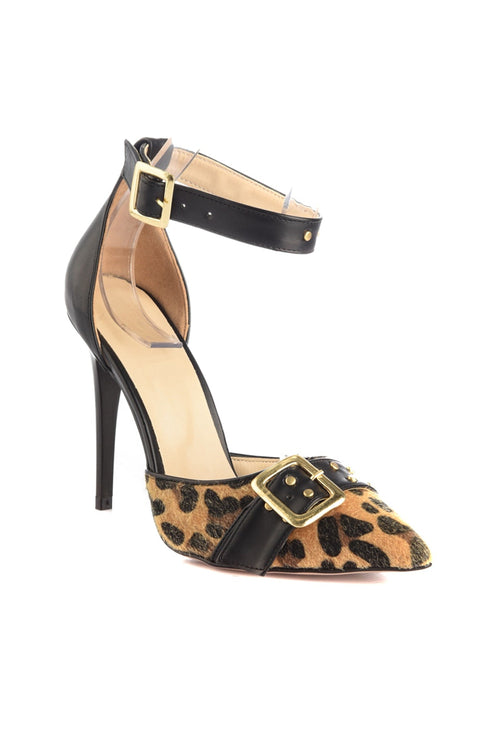 Brown Leopard High Heels